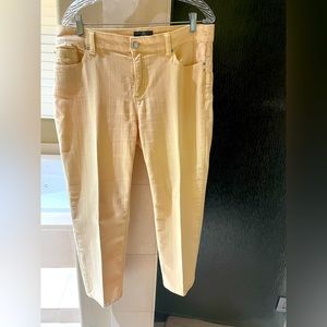 Pale yellow pants